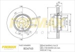 FREMAX Тормозной диск BD-6765