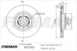FREMAX Тормозной диск BD-7343