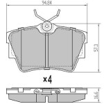 FREMAX Piduriklotsi komplekt,  ketaspidur FBP-1152