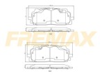 FREMAX Piduriklotsi komplekt,  ketaspidur FBP-1396
