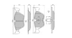 FREMAX Piduriklotsi komplekt,  ketaspidur FBP-1397