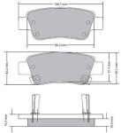 FREMAX Piduriklotsi komplekt,  ketaspidur FBP-1717