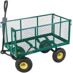 4-rattaga aiavanker-käru terasest "big" 220l. 96x51x40cm geko