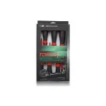 Pingetester + Toptul kruvikeerajad elektrilised, 7 osa., täht: PH1X100, PH2X100, PH3X150, lapik:4X100, 5.5X125,  6.5X150