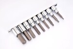 TOPTUL otsikute komplekt kuuskant 1/2" HEX, suurusy 4, 5, 6, 7, 8, 10, 12, 14, 17mm