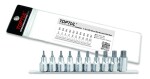 TOPTUL Otsikute komplekt TORX, 1/2", alusel T20,T25,T27,T30,T40,T45,T50,T55,T60,T70