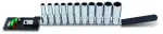 TOPTUL padrunid pikad, alusel, komplekt 1/2": 10-17, 19, 21, 22mm, kantide arv: 12