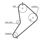 GATES  Hammasrihm PowerGrip® 5021