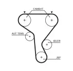 GATES Hammasrihm PowerGrip™ 5573XS