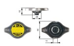 GATES Radiaatori kork RC127
