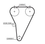 GATES  Hammasrihm RPM™ Racing Timing Belt T215RB
