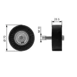 GATES Seade-/juhtrull,  soonrihm DriveAlign™ T36199
