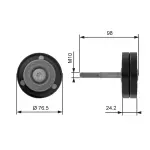 GATES Seade-/juhtrull,  soonrihm DriveAlign™ T36232