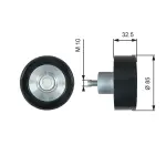 GATES  Seade-/juhtrull,soonrihm FleetRunner™ T36625