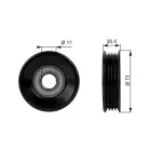 GATES Pingutusrull,  soonrihm DriveAlign™ T38030