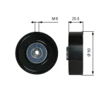 GATES Pingutusrull,  soonrihm DriveAlign™ T38089