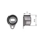 GATES Pingutusrull,  Hammasrihm PowerGrip™ T41157