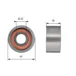 GATES Seade-/juhtrull,  hammasrihm PowerGrip™ T41178