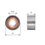 GATES Pingutusrull,  Hammasrihm PowerGrip™ T41234