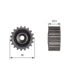 GATES Seade-/juhtrull,  hammasrihm PowerGrip™ T42000