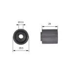 GATES Seade-/juhtrull,  hammasrihm PowerGrip™ T42045