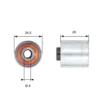 GATES Seade-/juhtrull,  hammasrihm PowerGrip™ T42148