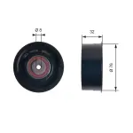 GATES Seade-/juhtrull,  hammasrihm PowerGrip™ T42169