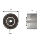 GATES  Seade-/juhtrull,hammasrihm PowerGrip® T42179