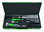 TOPTUL Tööriistade komplekt 1/4" 72 tk., metallkarbis