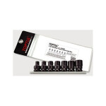 TOPTUL Löökpadrunite komplekt, täht E, 1/2", alusel, E10,E12,E14,E16,E18,E20,E24