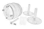 OE GIGANT GIG709317014 / suspension bellows assembly kit (kit, swing axle compensation plate) suitable for: gigant