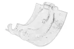 OE GIGANT GIG709322049 / brake shoe (300x200, without drum brake pads) fits: gigant