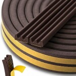 akna- ja uksetihend epdm e-profiil 9x4mm pruun 150m keltin