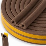 akna- ja uksetihend epdm p-profiil 9x5.5mm pruun 100m keltin