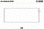 GLYCO Kepsulaager 01-3841/8 STD