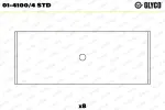 GLYCO  Kepsulaager 01-4100/4 STD