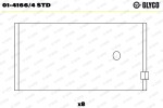 GLYCO  Kepsulaager 01-4166/4 STD