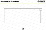 GLYCO  Kepsulaager 01-4298/4 0.30mm