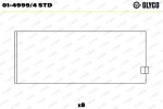 GLYCO  Kepsulaager 01-4999/4 STD