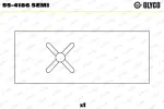 GLYCO  Laagripuks,keps 55-4186 SEMI