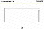 GLYCO  Kepsulaager 71-3442/4 STD