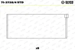 GLYCO  Kepsulaager 71-3728/4 STD