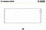 GLYCO  Kepsulaager 71-4130/4 STD