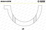 GLYCO Distantsseib,  väntvõll A131/4 STD