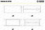 GLYCO  Väntvõlli laager H016/5 STD