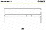 GLYCO  Väntvõlli laager H026/5 STD