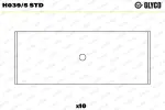 GLYCO  Väntvõlli laager H039/5 STD