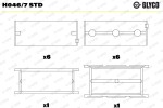 GLYCO  Väntvõlli laager H046/7 STD