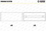 GLYCO  Väntvõlli laager H098/5 STD