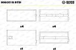 GLYCO  Väntvõlli laager H1037/5 STD